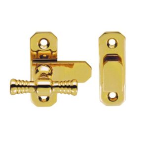 Carlisle Brass Fingertip T Handle Window Fasteners, Polished Brass - WF13 POLISHED BRASS