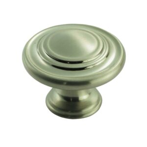 Carlisle Brass Fingertip Traditional Pattern Cupboard Knob, Satin Nickel - FTD515SN SATIN NICKEL