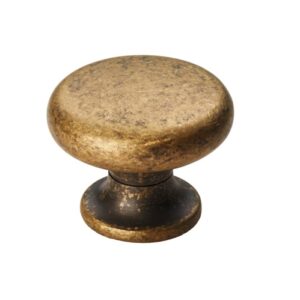 Carlisle Brass Fingertip Temperance Cupboard Knob, Antique Brass - FTD521AB ANTIQUE BRASS