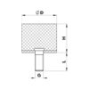 Wurth RUBBER METAL BUFFER TYPE D BUFR RBR MET D 40X30 M8 (4 pack) - Image 3