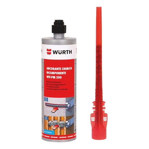 Wurth CHEMICAL INJECTION MORTAR BASIC WIT PM 200 ANC MORT WIT PM200 CART 420ML - Image 2