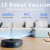 Lubluelu L15 Lidar Navigation Robot Vacuum Cleaner with Mop 5000Pa 90-150minutes