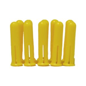 Wurth PLASTIC ANCHOR MULTI PURPOSE DWL PLA YELLOW D5MM L25MM 100 pack