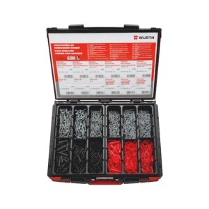 Wurth PLASTIC ANCHOR WITH COMBI SCREW ASSORTMENT 900  pack IN SYSTEM CASE
