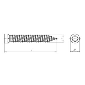 Wurth AMO III 75 TYPE WINDOW FRAME SCREW CYLINDER HEAD 75NBSPMM SCR RW25 A2K 75X112 (200 pack)