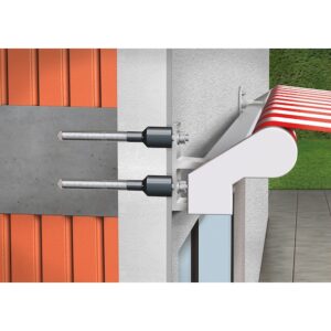 Wurth STAND OFF INSTALLATION SYSTEM AMO THERM ADAPT AMOTHERM SET ANC A4 80 M12 M16X320 (4 pack)