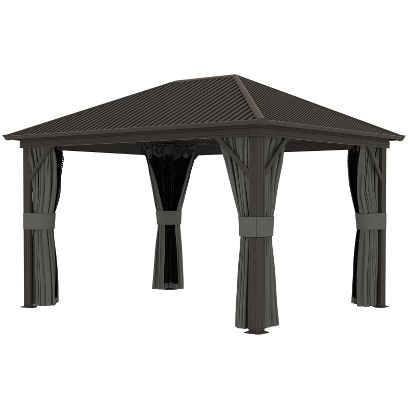 Best 3.6 x 3(m) Aluminium Frame Hardtop Gazebo, with Accessories