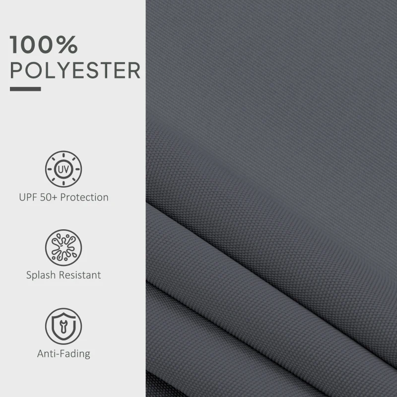 Best Awning Replacement Canopy, Water Resistant UPF 50+ Sun Shade Cover for 3 x 2.5 m Garden Awning (Fabric Only), Grey - Image 5
