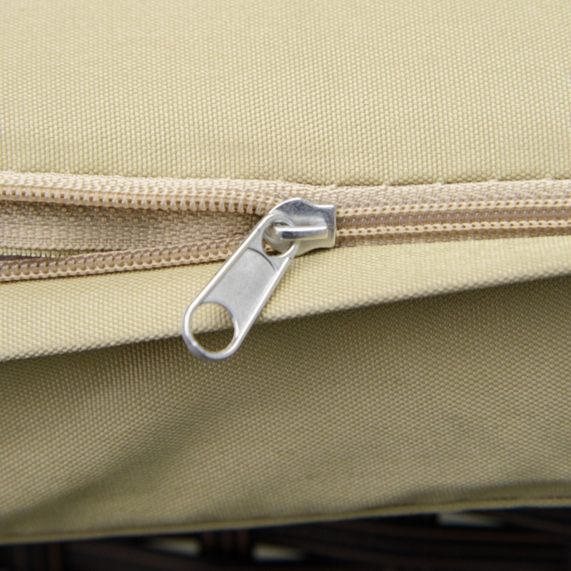 Best 3 pcs PE Rattan Wicker Garden Furniture Patio Bistro Set Weave Conservatory Sofa Coffee Table and Chairs Set Beige - Image 9