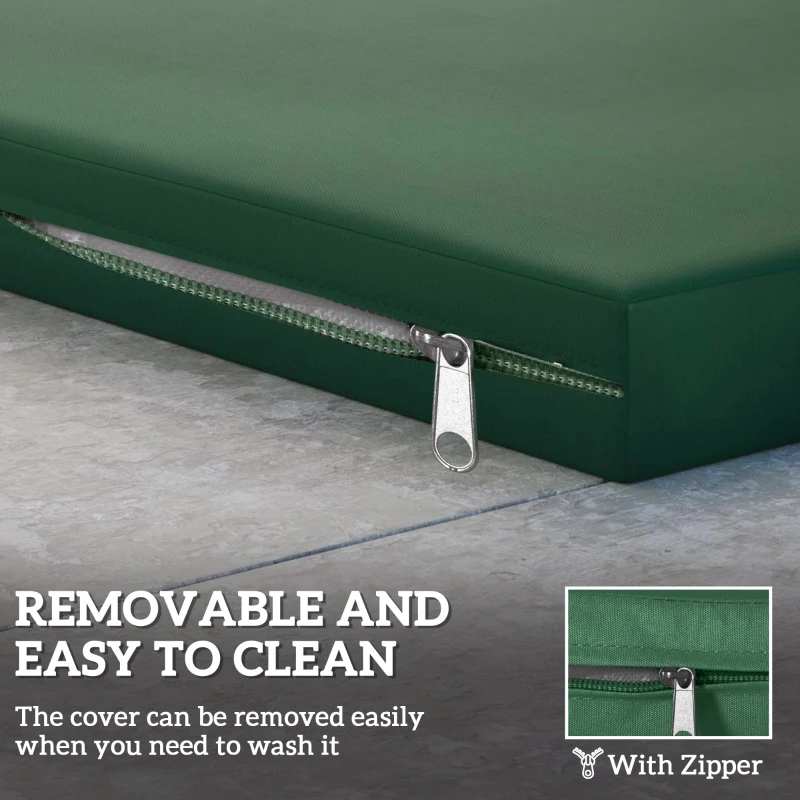 Best Outdoor Seat Cushion Pads for Rattan Furniture, 3 PCs Garden Furniture Cushions, Green - Image 7