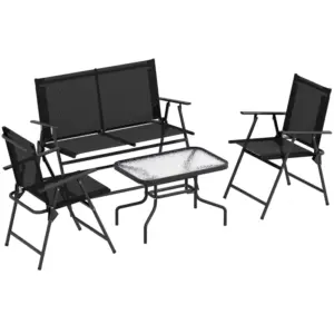 Best 4 Pieces Patio Furniture Set - Black
