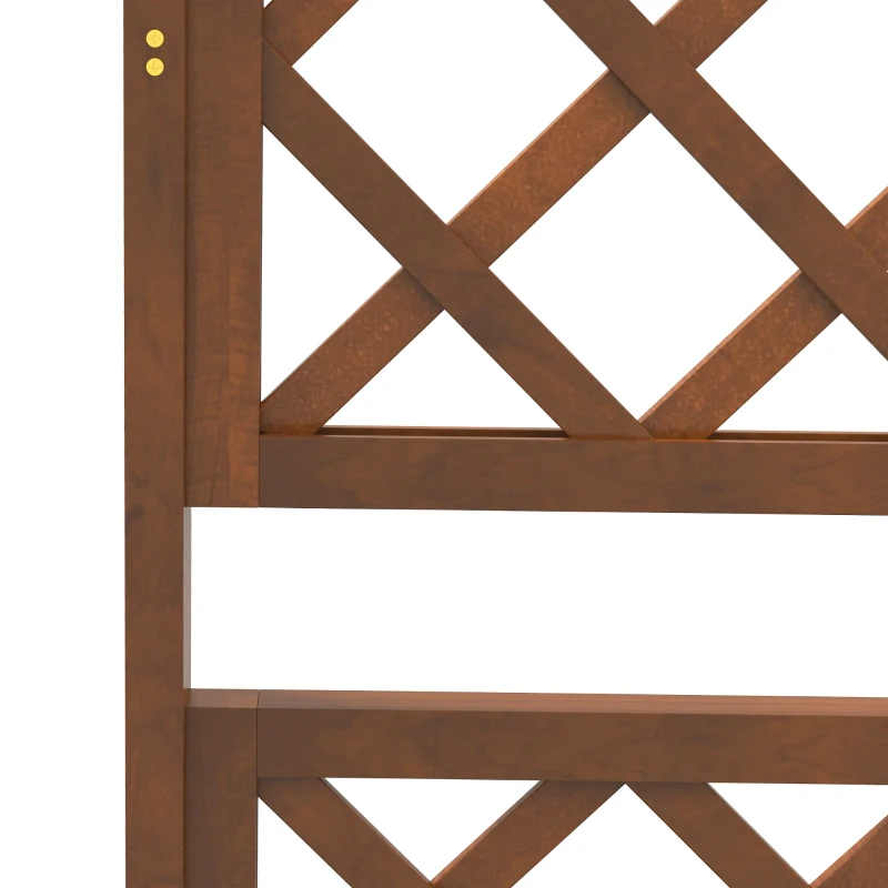 Best Wooden Trellis Planter Box, Raised Garden Bed to Grow Vegetables, Herbs and Flowers, Orange - Image 8