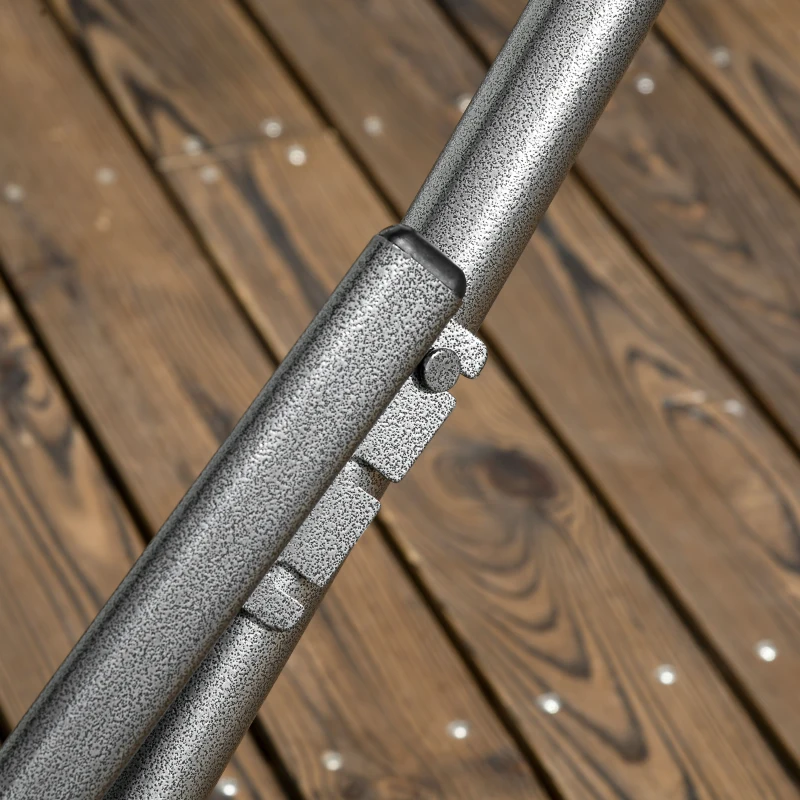 Best Foldable Hammock Stand, Portable Hammock with Metal Frame, 2 in 1 Hammock Net Stand, Clothes Drying Rack, Load Capacity 120kg, for Patio, Garden, Yard, Black - Image 8