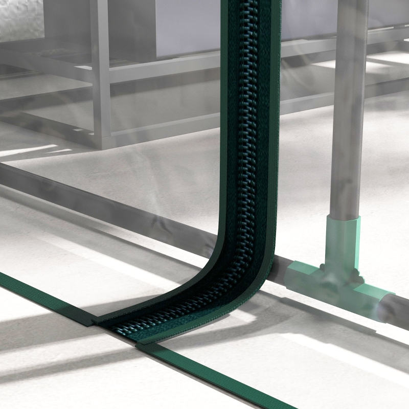 Best 214cm x 118cm Walk-In Lean To Greenhouse, with Accessories - Image 9