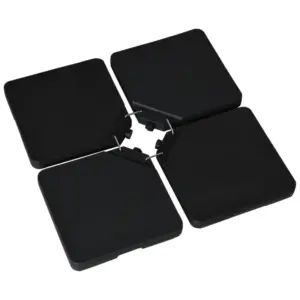 Best Four-Piece Plastic Cantilever Parasol Base - Black