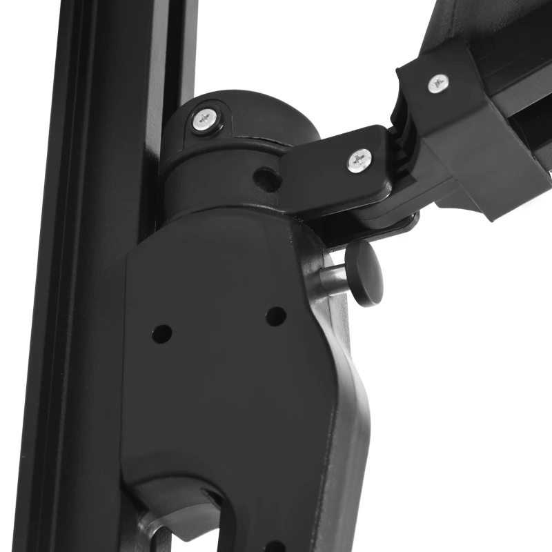 Best 2.5m Wall Mounted Parasol, Hand to Push Outdoor Patio Umbrella with 180 Degree Rotatable Canopy for Porch, Deck, Garden, 250 cm, Grey - Image 8