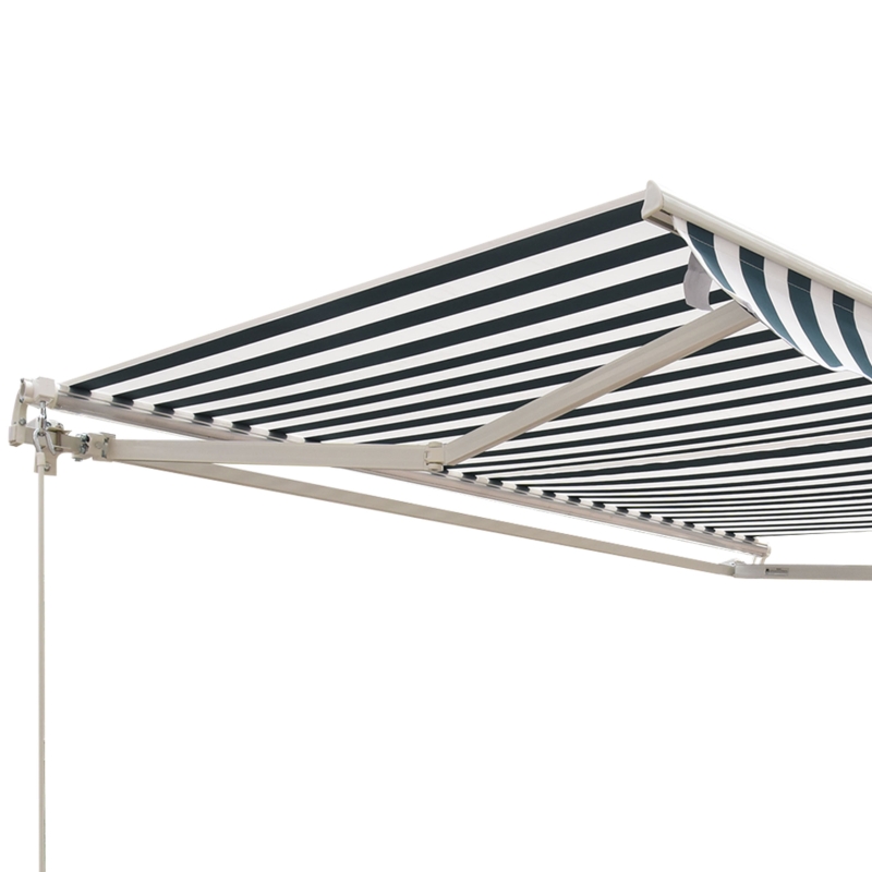Best Retractable Awning, 2.5x2 m-Dark Green/White - Image 9