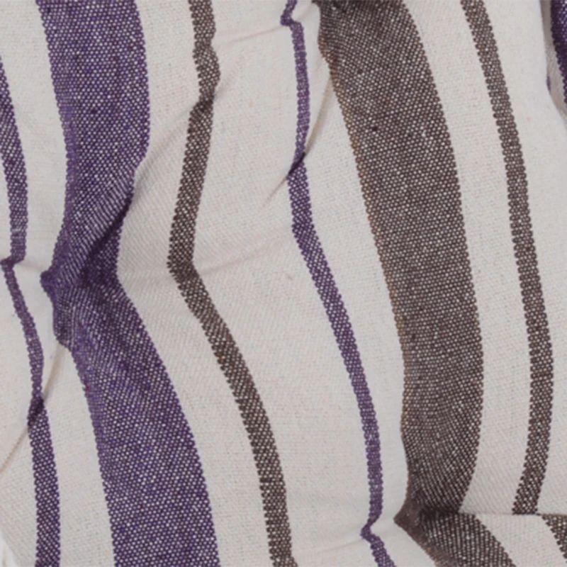 Best Outdoor Hanging Rope Chair with Soft Padded Seat & Backrest, Garden Hammock Chair with Wooden Support Bar Cotton Cloth, Portable Garden Chair for Patio & Tree, Brown - Image 8