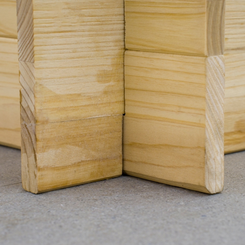 Best 117cm x 100cm x 54cm 3 Tier Raised Garden Bed 376L Fir Wood Elevated Planter Flower Box with 9 Grow Grids and Non-woven Fabric for Vegetables, Flower, Herb Outdoor Indoor Use - Image 11