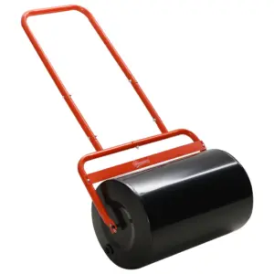 Best 38L Fillable Cylinder Steel Lawn Roller - Red