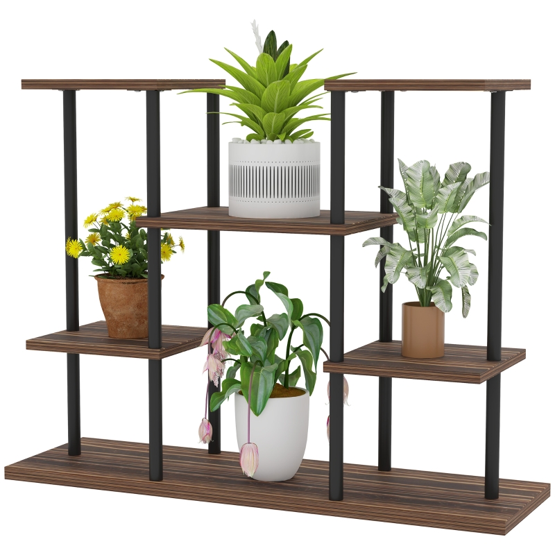 Best Four-Tier Wooden Shelf Plant Stand - Image 11
