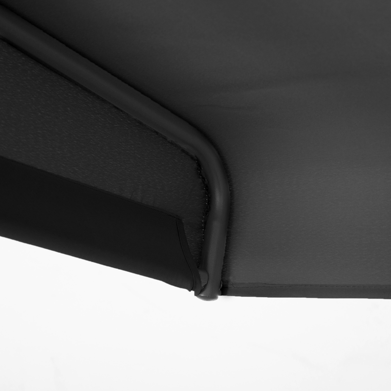 Best Three-Seater Garden Swing Chair, with Canopy - Black - Image 10