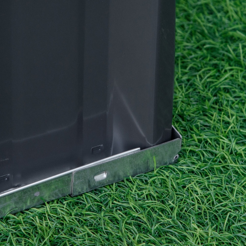 Best 3 Tier Raised Garden Bed, Metal Elevated Planer Box Kit Flower Pot w/ A Pairs of Glove for Garden, Patio to Grow Vegetables, Herbs, Flowers, 118 x 118 x 62 cm, Grey - Image 9