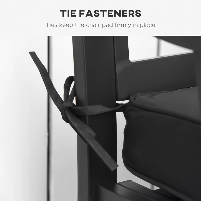 Best Garden Bench Cushion 2 Seater Loveseat Seat Pad for Patio Swing Furniture for Indoor & Outdoor Use, 120 x 50 x 8 cm, Black - Image 4