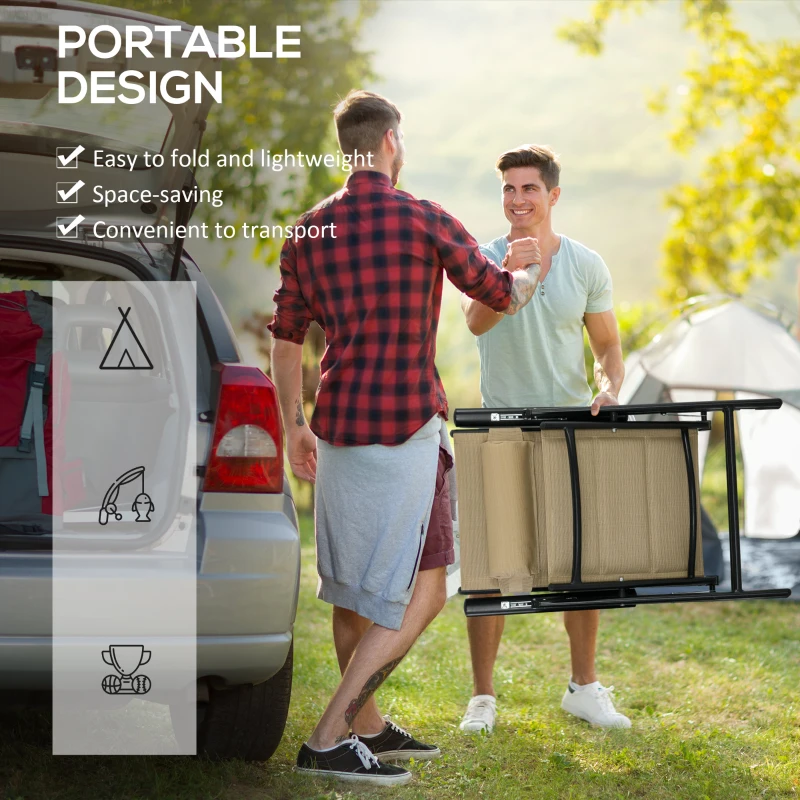 Best Set of Two Padded Garden Chairs - Khaki - Image 6