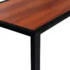 Best C-Shaped Side Table, Sofa End Table with Metal Frame, Accent Couch Table for Living room, Bedroom, Walnut and Black - Image 8