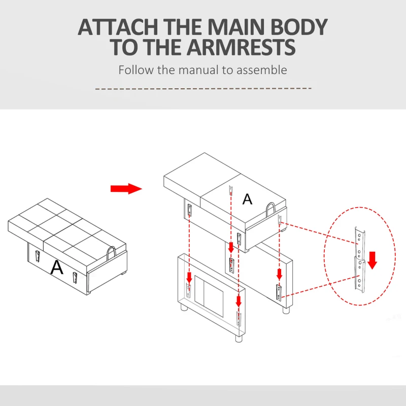 Best Linen-Look Single Chair Bed - Grey - Image 8