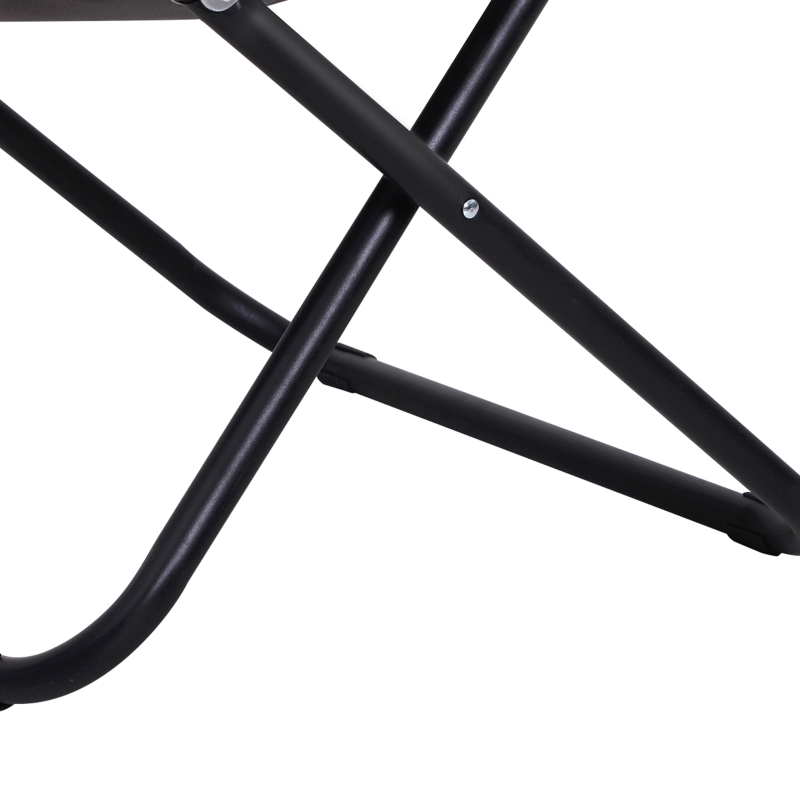 Best Garden Folding Portable Padded Saucer Moon Chair Padded Round Outdoor Camping Travel Fishing Seat Grey - Image 9