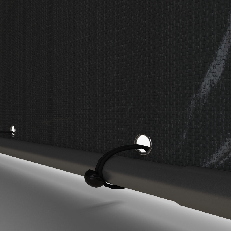 Best 1.6 x 2.2m Garden Storage Shed Tent, with Accessories - Dark Grey - Image 9