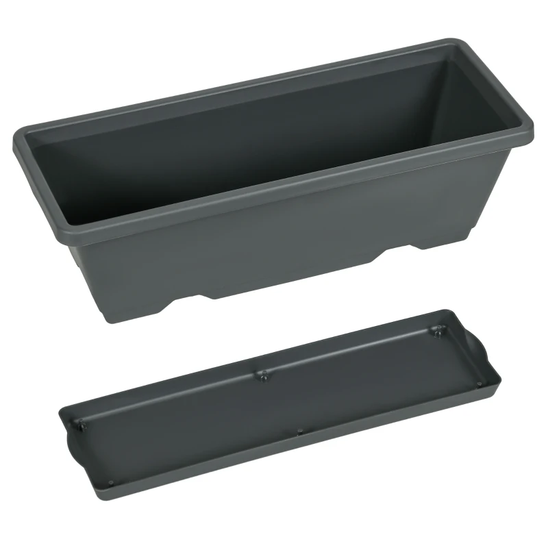 Best 5-Tier Vertical Raised Garden Planter with 5 Container Boxes, Outdoor Plant Stand for Vegetable Flowers, Grey - Image 8