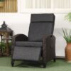 Best Outdoor Recliner Chair with Adjustable Backrest and Footrest, Cushion, Side Tray, Grey - Image 10