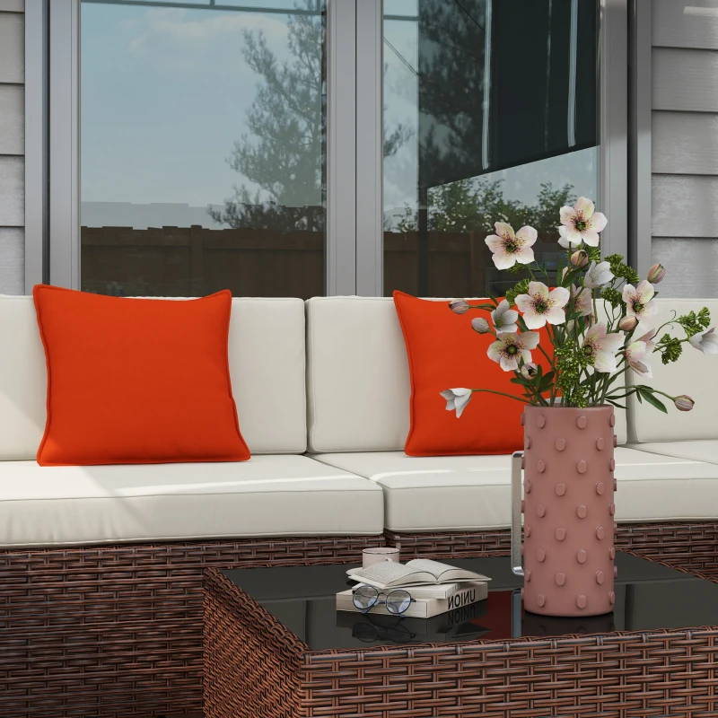 Best Seven-Piece Rattan Garden Set, with Glass-Top Table - Brown/Beige - Image 8