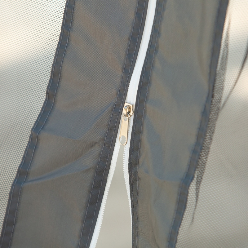 Best 3 x 3(m) Pop Up Gazebo, Double-roof Garden Tent with Netting and Carry Bag, Party Event Shelter for Outdoor Patio, Dark Grey - Image 12