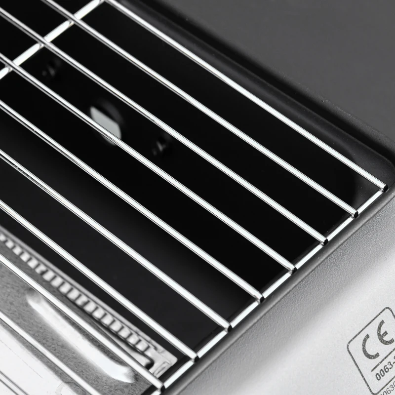 Best 2 Burner Gas BBQ Trolley with Lid, 5.6 kW Gas Barbecue Grill with Wheels, Side Shelves, Black - Image 8