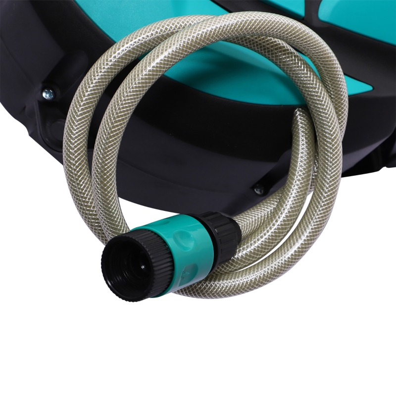 DURHAND 10m Garden Auto Hose Reel Wall Mounted Retractable 7 Patterns Spray Nozzle - Image 10