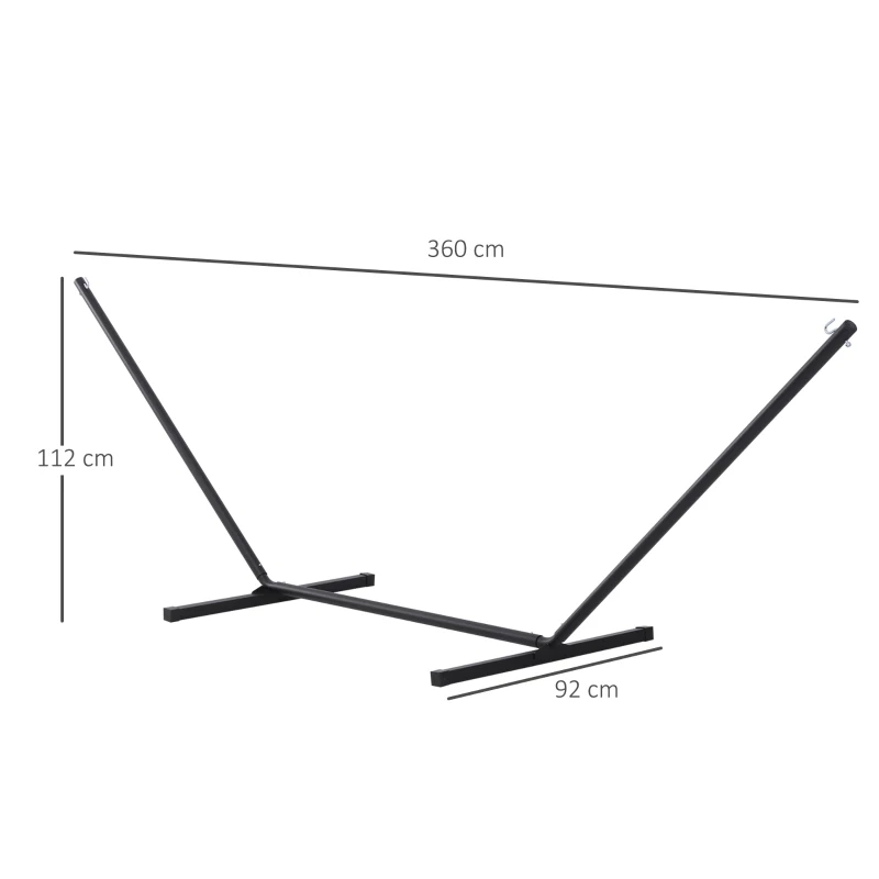 Best 3.6m Extra-long Universal Hammock Stand Metal Frame Garden Camping Picnic Outdoor Patio Replacement Stand Only - Image 3