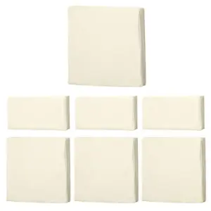 Best Rattan Furniture Cushion Cover Replacement Set, 7 pcs-Cream