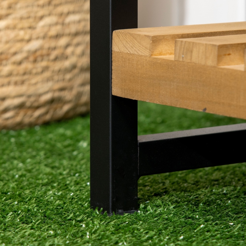 Best 3 Tiered Plant Stand with Hanging Hooks, Flower Rack Shelf for Indoor Outdoor Porch Balcony Living Room Bedroom - Image 9