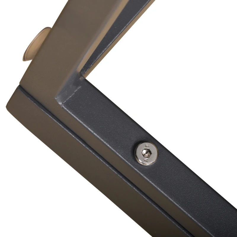 Best 5 Pieces Outdoor Patio Furniture Set, Sofa Couch with Glass Coffee Table, Cushioned Chairs and Aluminum Tube, for Balcony Garden Backyard, Grey - Image 7