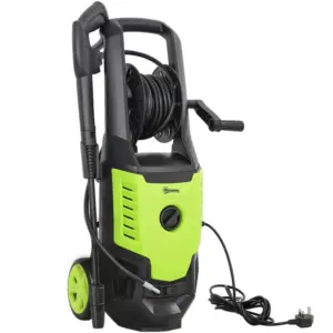 Best 2200W High Pressure Washer, 170 Bar Pressure, 420 L/h Flow, Portable Electric Power Washer Jet Wash Cleaner with Adjustable Nozzle 6M Hose and Hose Reel for Home Patio Car Driveway