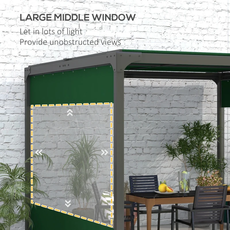 Best Set of Two 3 x 2m Replacement Pergola Panels - Green - Image 5