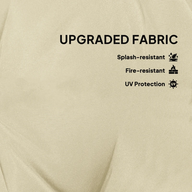 Best Set of Two Φ60cm Outdoor Cushions - Beige - Image 5