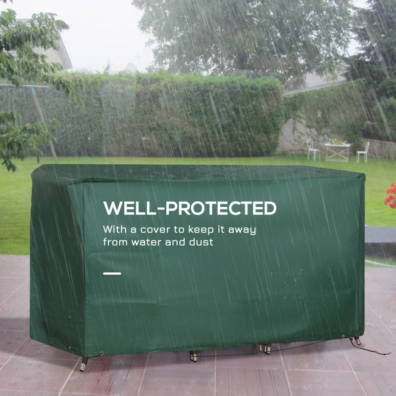 Best 3 Pieces Rattan Bistro Set with Furniture Cover, Wicker Garden Furniture Set, Glass Top Coffee Table and Chairs with Cushions for Outdoor, Patio, Balcony, Dark Blue - Image 7