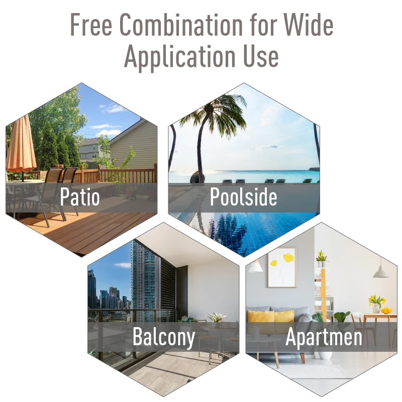 Best Steel Frame Set of 2 Foldable Outdoor Garden Chairs Black - Image 6