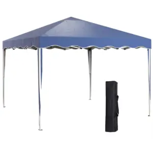 Best 3 x 3cm Adjustable Height Pop-Up Gazebo, with Bag - Blue