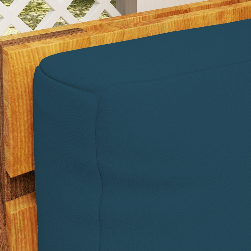 Best 2 Seater Pallet Furniture Cushions Pallet Cushions, UPF20+ 220gsm Fabric, 20 cm Thick Outdoor Seat Pads, Navy Blue - Image 9